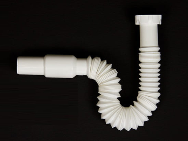 Flexibler Ablaufschlauch 1 1/4" x 32 mm, Siphon/Geruchsverschluss für Waschbecken, Ausziehbar