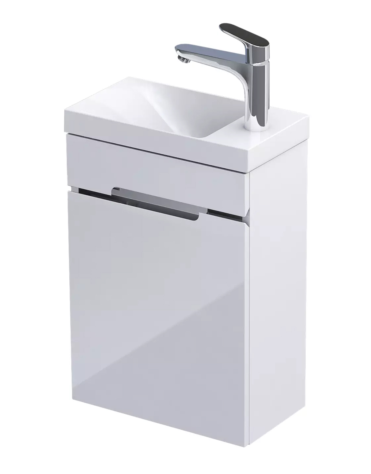 Gäste-WC Möbel Sivas, Breite 40 cm, weiß